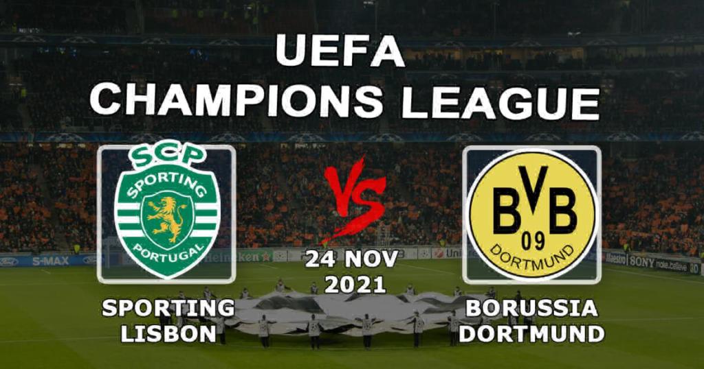 Sporting Lisbonne - Borussia Dortmund: pronostic et pari sur le match de Ligue des Champions - 24/11/2021