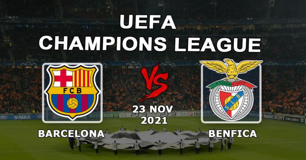 Barcelone - Benfica: pronostic et pari sur le match de Ligue des Champions - 23.11.2021