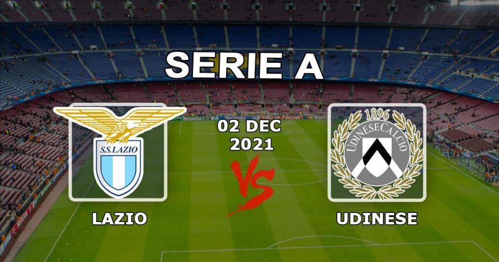 Lazio - Udinese : pronostics et cotes de paris A - 02.12.2021