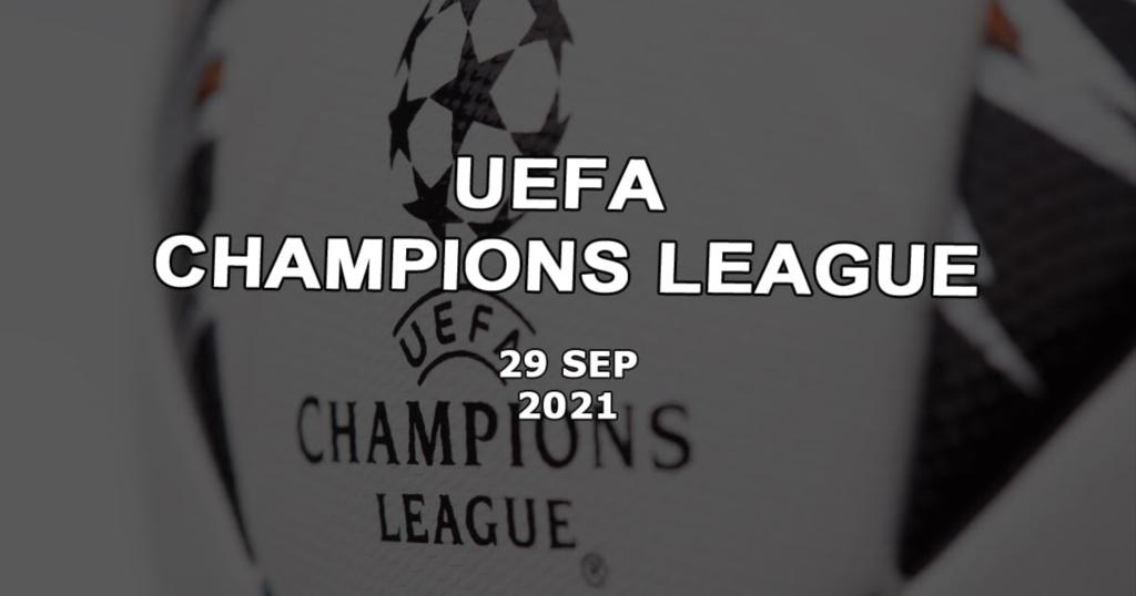 Pronostics pour les matchs de la deuxième journée des groupes de Ligue des Champions - 29/09/2021