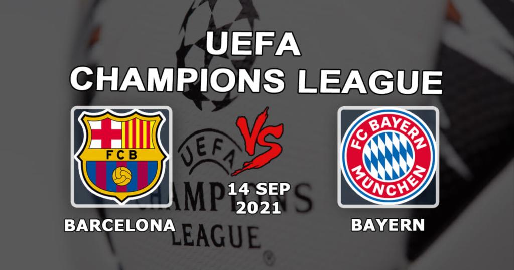 Barcelone - Bayern: pronostic et pari sur le match de Ligue des Champions - 14/09/2021