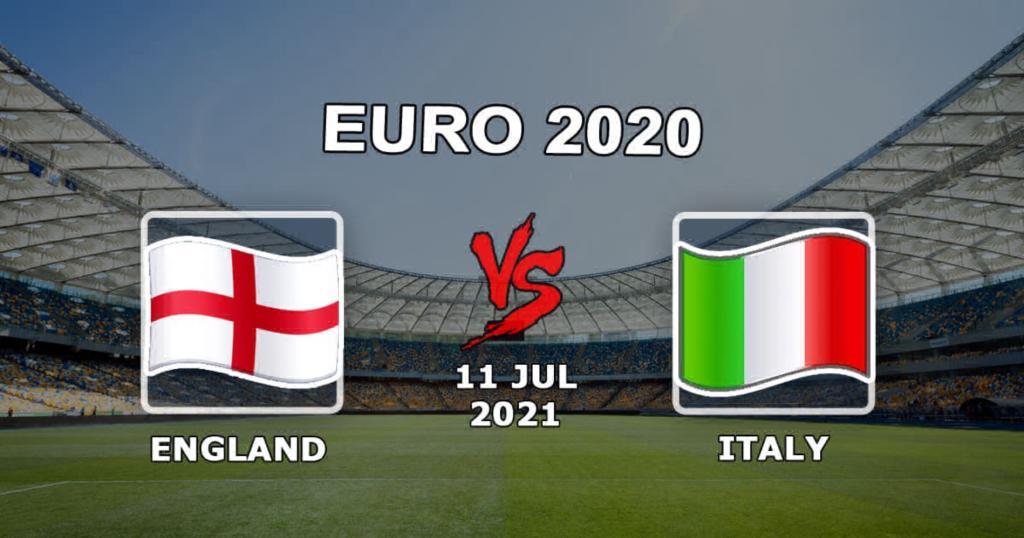 Angleterre - Italie: pronostic et pari sur la finale de l'Euro 2020 - 07/11/2021