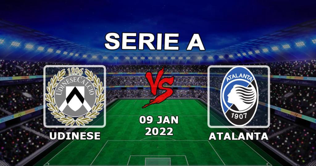 Udinese - Atalanta: pronostic et cotes de paris pour le match A - 01/09/2022