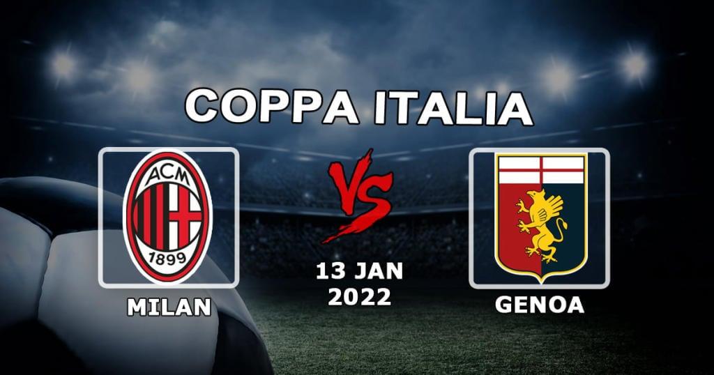 Milan - Gênes: pronostic et pari sur le match de Coupe d'Italie - 13/01/2022