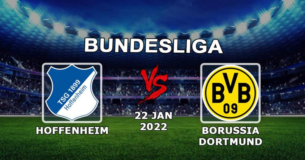 Hoffenheim - Borussia Dortmund: pronostiquer et parier sur le match de la Bundesliga - 22.01.2022