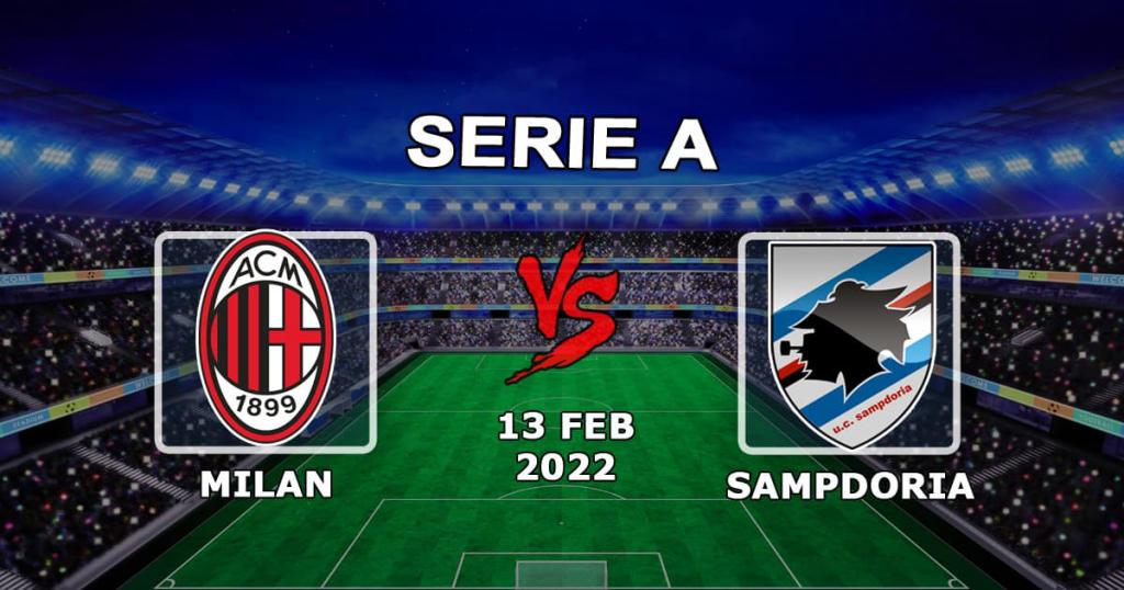 Milan vs Sampdoria: Serie A pronostic et pari - 13.02.2022