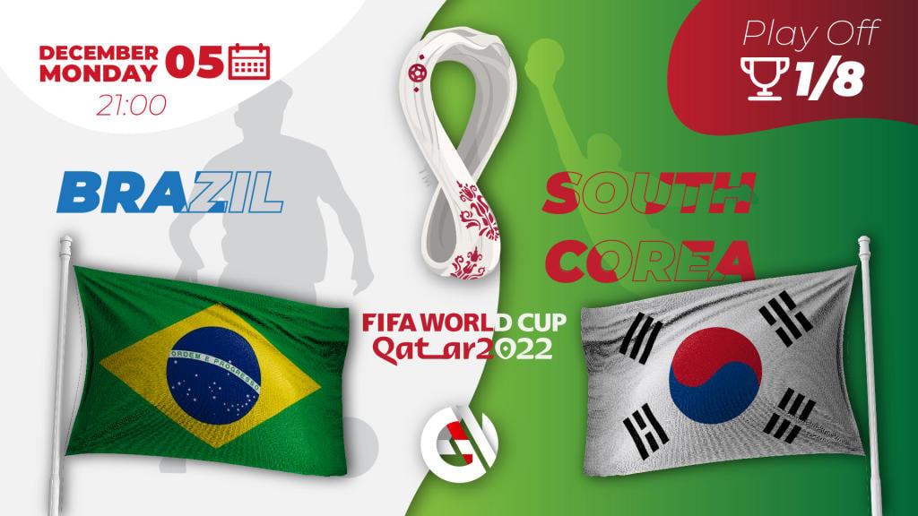 Brésil - Corée du Sud: pronostic et pari sur la Coupe du monde 2022 au Qatar
