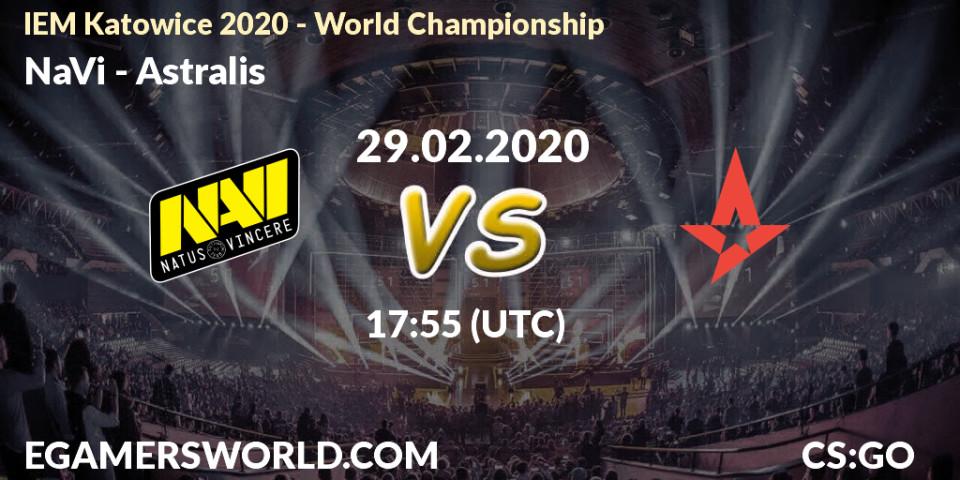 NaVi contre Astralis : prédiction de match. 29.02.20. CS2 (CS:GO), IEM Katowice 2020 
