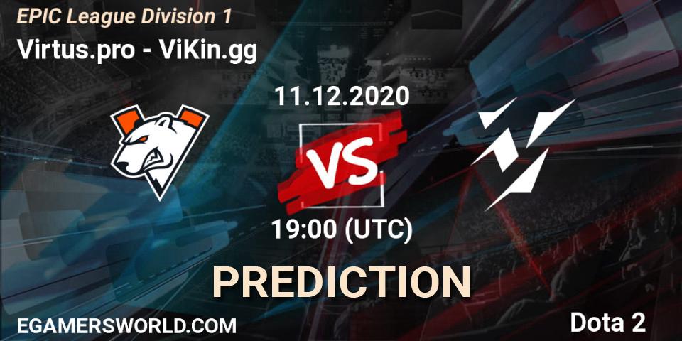 Virtus.pro contre ViKin.gg : prédiction de match. 11.12.2020 at 19:12. Dota 2, EPIC League Division 1