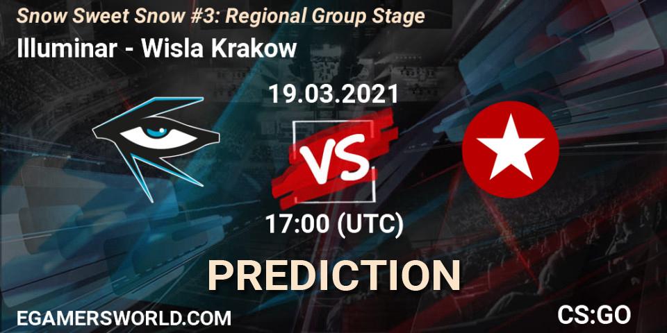 Illuminar contre Wisla Krakow : prédiction de match. 19.03.2021 at 11:05. Counter-Strike (CS2), Snow Sweet Snow #3: Regional Group Stage