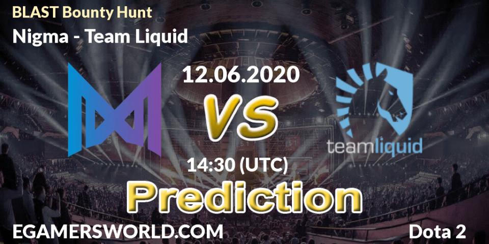 Nigma contre Team Liquid : prédiction de match. 12.06.2020 at 14:31. Dota 2, BLAST Bounty Hunt
