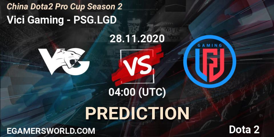 Vici Gaming contre PSG.LGD : prédiction de match. 28.11.2020 at 04:27. Dota 2, China Dota2 Pro Cup Season 2