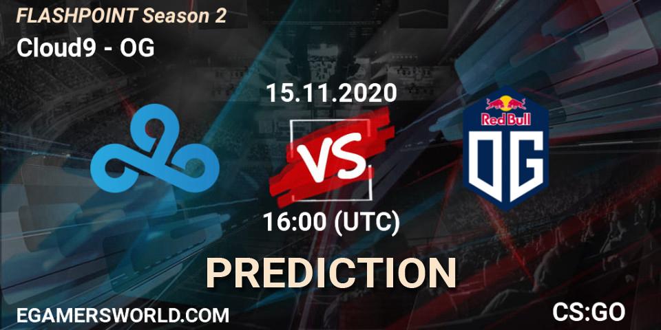 Cloud9 contre OG : prédiction de match. 15.11.2020 at 16:50. Counter-Strike (CS2), Flashpoint Season 2