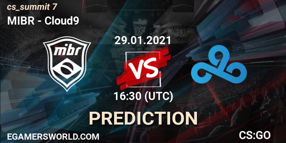 MIBR contre Cloud9 : prédiction de match. 29.01.2021 at 16:30. Counter-Strike (CS2), cs_summit 7