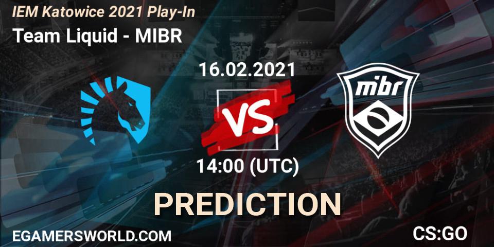 Team Liquid contre MIBR : prédiction de match. 16.02.21. CS2 (CS:GO), IEM Katowice 2021 Play-In