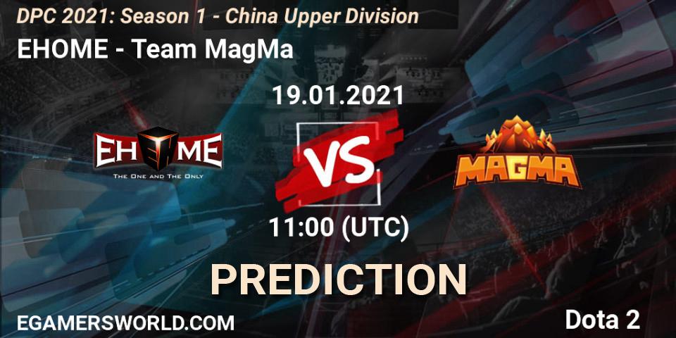 EHOME contre Team MagMa : prédiction de match. 19.01.2021 at 11:36. Dota 2, DPC 2021: Season 1 - China Upper Division