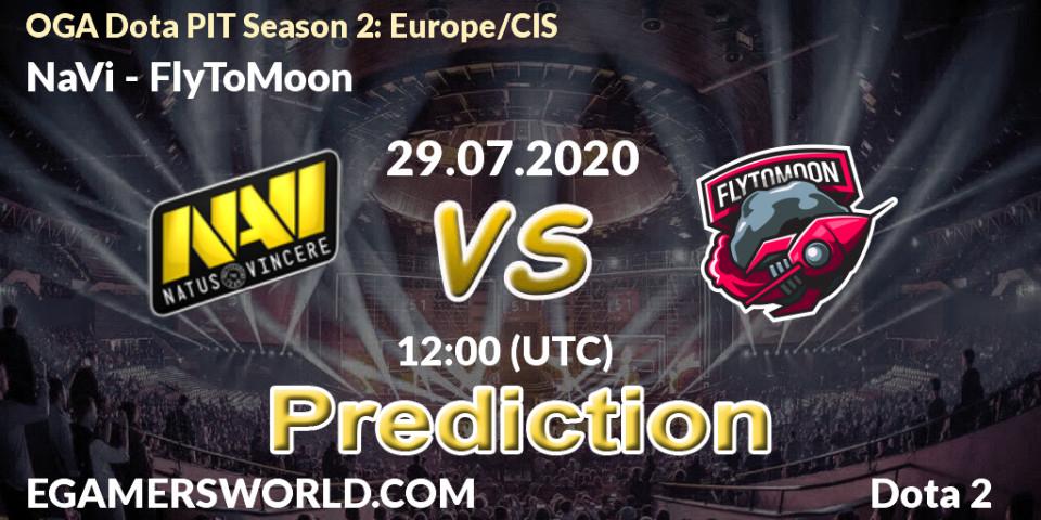 NaVi contre FlyToMoon : prédiction de match. 29.07.20. Dota 2, OGA Dota PIT Season 2: Europe/CIS