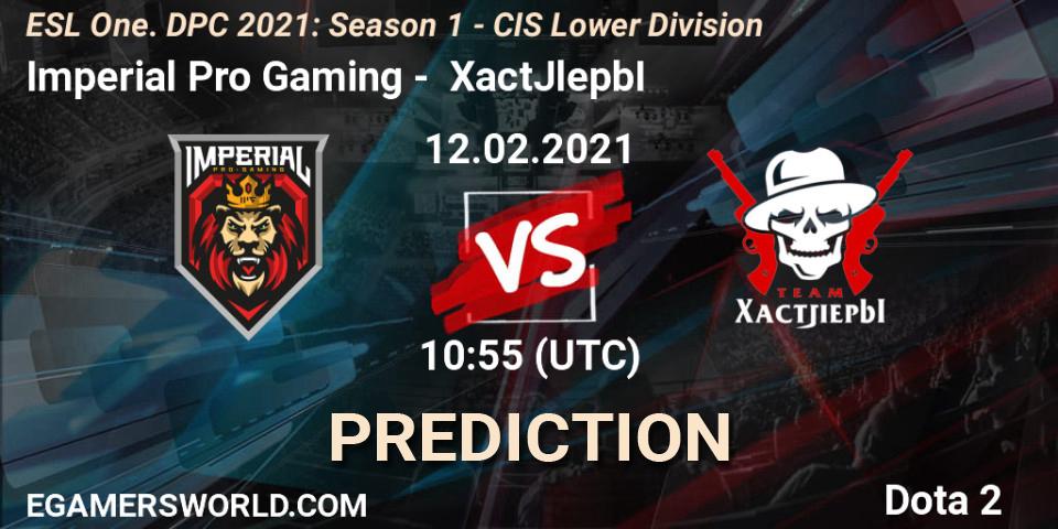 Imperial Pro Gaming contre XactJlepbI : prédiction de match. 12.02.21. Dota 2, ESL One. DPC 2021: Season 1 - CIS Lower Division