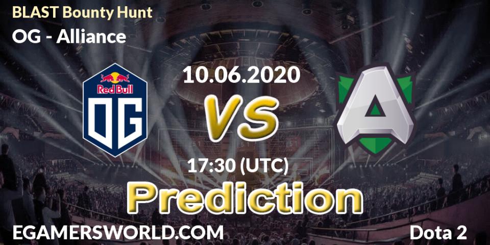 OG contre Alliance : prédiction de match. 10.06.2020 at 18:12. Dota 2, BLAST Bounty Hunt