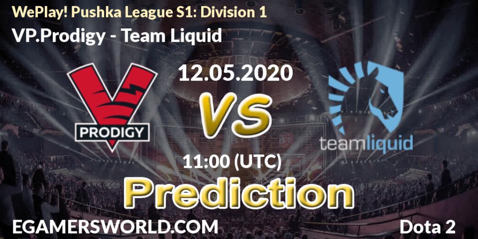 VP.Prodigy contre Team Liquid : prédiction de match. 12.05.2020 at 11:57. Dota 2, WePlay! Pushka League S1: Division 1