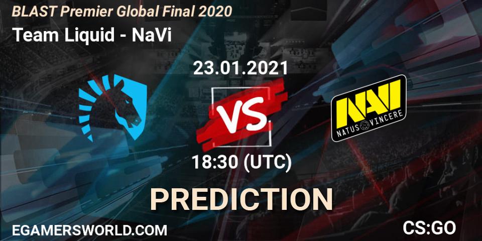 Team Liquid contre NaVi : prédiction de match. 23.01.21. CS2 (CS:GO), BLAST Premier Global Final 2020