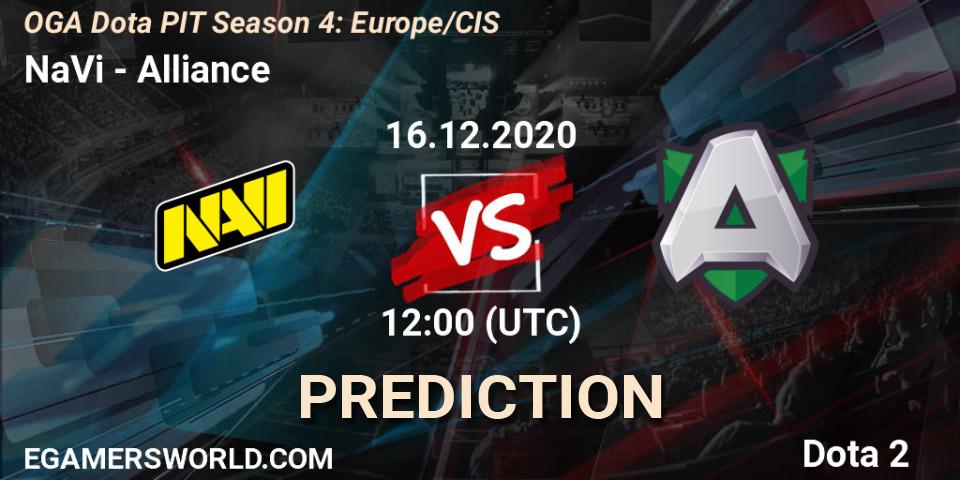 NaVi contre Alliance : prédiction de match. 16.12.2020 at 12:02. Dota 2, OGA Dota PIT Season 4: Europe/CIS