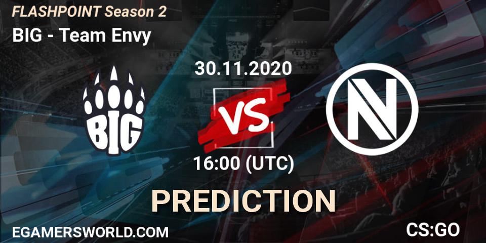 BIG contre Team Envy : prédiction de match. 30.11.20. CS2 (CS:GO), Flashpoint Season 2