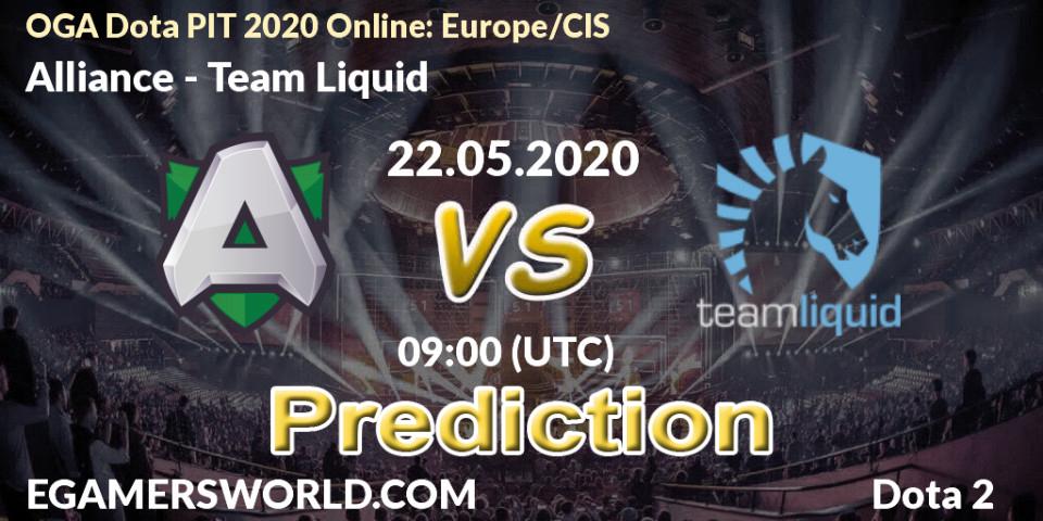 Alliance contre Team Liquid : prédiction de match. 22.05.2020 at 09:06. Dota 2, OGA Dota PIT 2020 Online: Europe/CIS