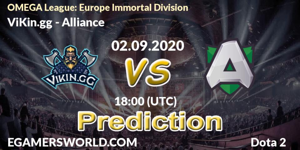 ViKin.gg contre Alliance : prédiction de match. 02.09.2020 at 18:47. Dota 2, OMEGA League: Europe Immortal Division