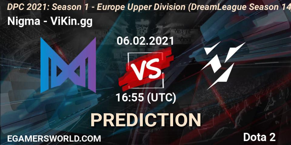 Nigma contre ViKin.gg : prédiction de match. 06.02.2021 at 17:31. Dota 2, DPC 2021: Season 1 - Europe Upper Division (DreamLeague Season 14)