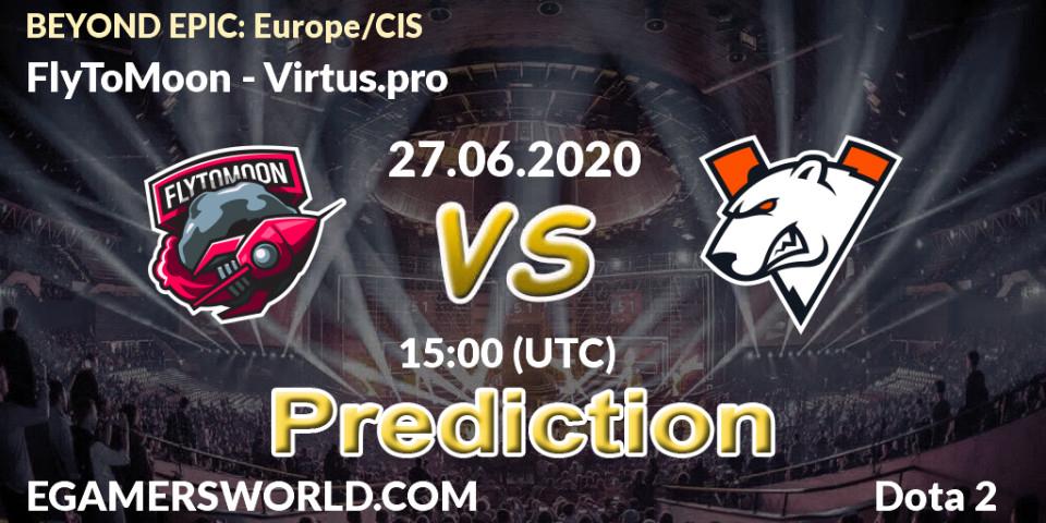 FlyToMoon contre Virtus.pro : prédiction de match. 27.06.20. Dota 2, BEYOND EPIC: Europe/CIS