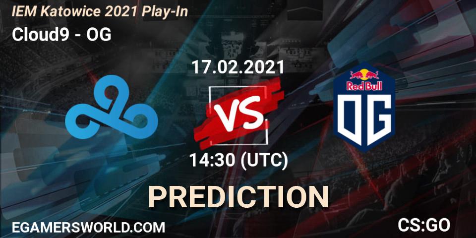 Cloud9 contre OG : prédiction de match. 17.02.2021 at 14:30. Counter-Strike (CS2), IEM Katowice 2021 Play-In