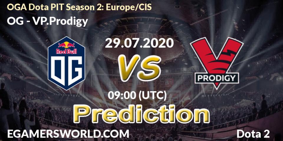 OG contre VP.Prodigy : prédiction de match. 29.07.2020 at 08:58. Dota 2, OGA Dota PIT Season 2: Europe/CIS