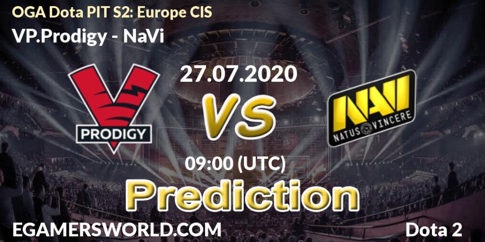 VP.Prodigy contre NaVi : prédiction de match. 27.07.2020 at 09:07. Dota 2, OGA Dota PIT Season 2: Europe/CIS