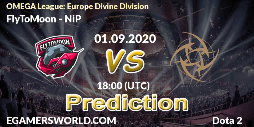 FlyToMoon contre NiP : prédiction de match. 01.09.2020 at 17:20. Dota 2, OMEGA League: Europe Divine Division
