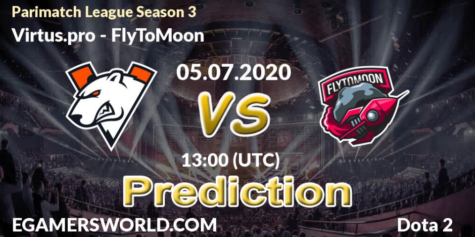 Virtus.pro contre FlyToMoon : prédiction de match. 05.07.2020 at 13:03. Dota 2, Parimatch League Season 3