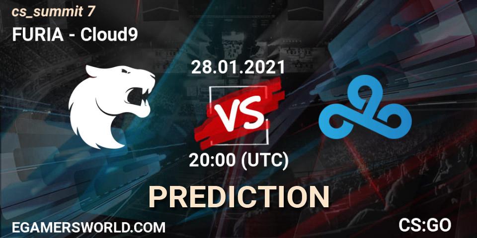 FURIA contre Cloud9 : prédiction de match. 28.01.21. CS2 (CS:GO), cs_summit 7