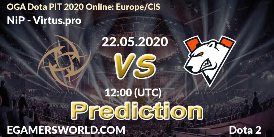 NiP contre Virtus.pro : prédiction de match. 22.05.20. Dota 2, OGA Dota PIT 2020 Online: Europe/CIS