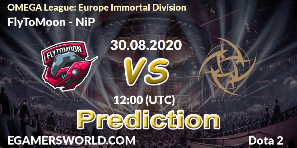 FlyToMoon contre NiP : prédiction de match. 30.08.20. Dota 2, OMEGA League: Europe Immortal Division
