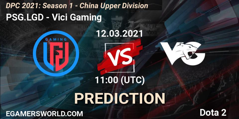 PSG.LGD contre Vici Gaming : prédiction de match. 12.03.2021 at 11:39. Dota 2, DPC 2021: Season 1 - China Upper Division