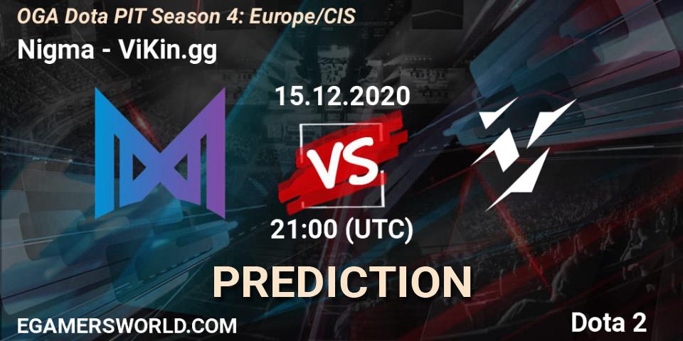 Nigma contre ViKin.gg : prédiction de match. 15.12.2020 at 19:51. Dota 2, OGA Dota PIT Season 4: Europe/CIS