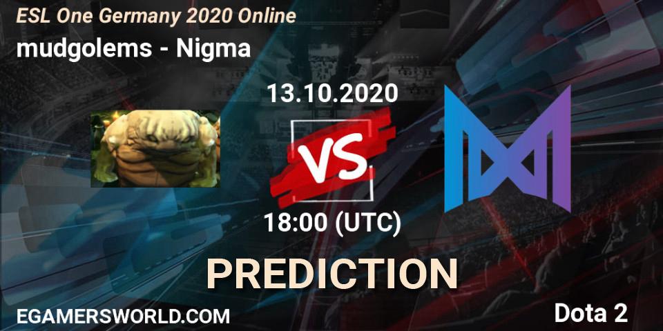 mudgolems contre Nigma : prédiction de match. 13.10.2020 at 18:33. Dota 2, ESL One Germany 2020 Online