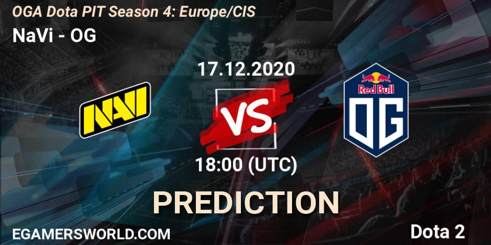 NaVi contre OG : prédiction de match. 17.12.2020 at 17:55. Dota 2, OGA Dota PIT Season 4: Europe/CIS