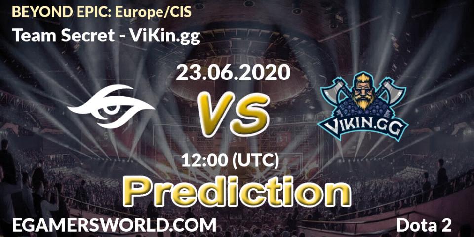 Team Secret contre ViKin.gg : prédiction de match. 23.06.2020 at 12:04. Dota 2, BEYOND EPIC: Europe/CIS