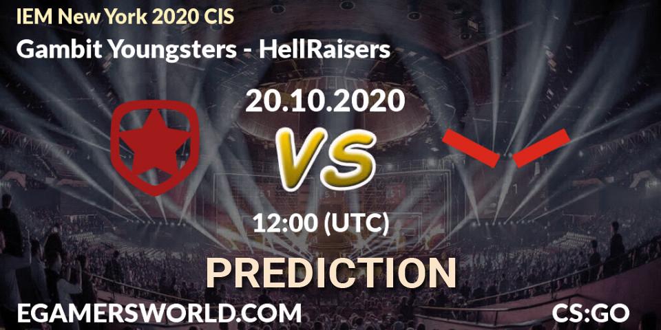 Gambit Esports contre HellRaisers : prédiction de match. 20.10.20. CS2 (CS:GO), IEM New York 2020 CIS
