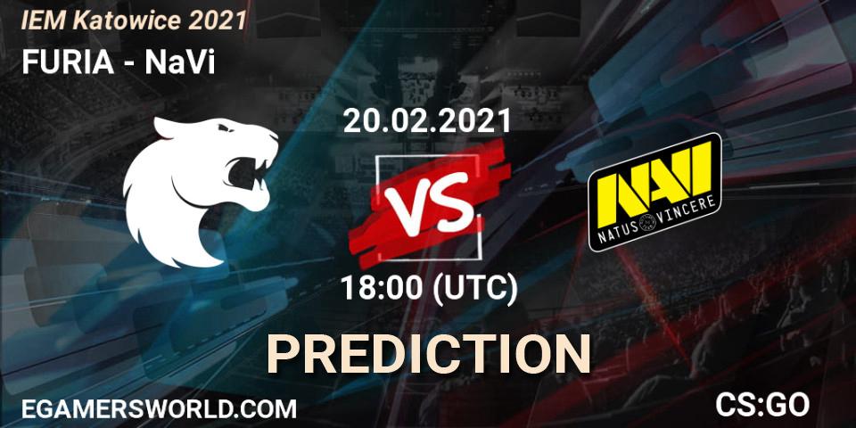 FURIA contre NaVi : prédiction de match. 20.02.2021 at 18:25. Counter-Strike (CS2), IEM Katowice 2021