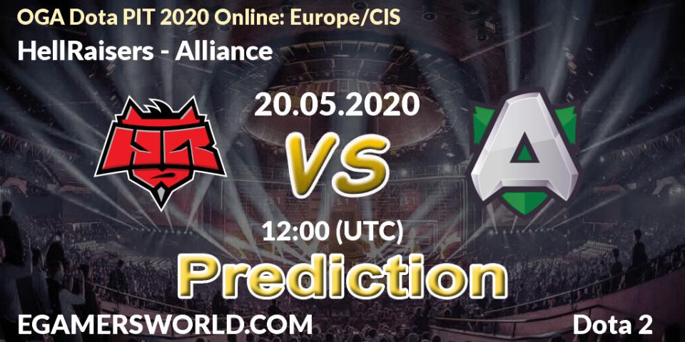 HellRaisers contre Alliance : prédiction de match. 20.05.20. Dota 2, OGA Dota PIT 2020 Online: Europe/CIS