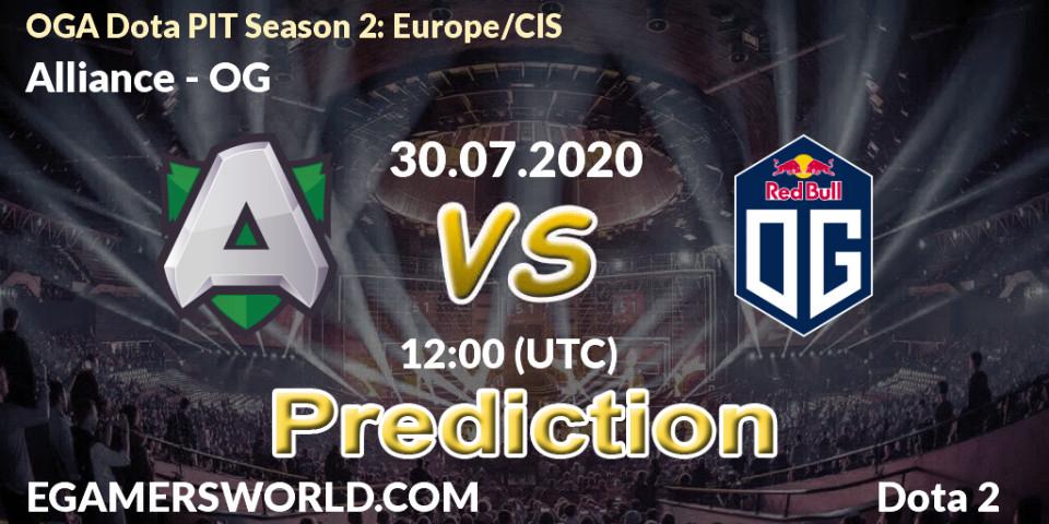 Alliance contre OG : prédiction de match. 30.07.2020 at 11:59. Dota 2, OGA Dota PIT Season 2: Europe/CIS