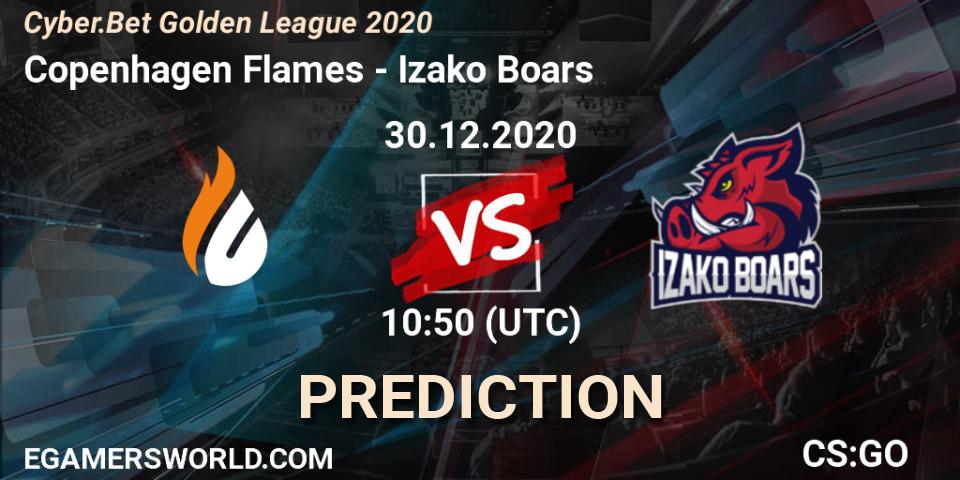 Copenhagen Flames contre Izako Boars : prédiction de match. 30.11.2020 at 10:50. Counter-Strike (CS2), Cyber.Bet Golden League 2020