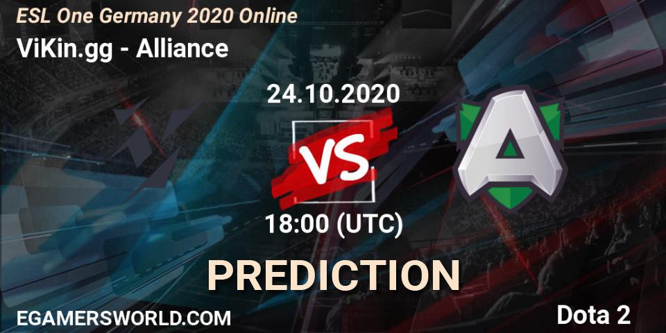 ViKin.gg contre Alliance : prédiction de match. 24.10.2020 at 15:00. Dota 2, ESL One Germany 2020 Online